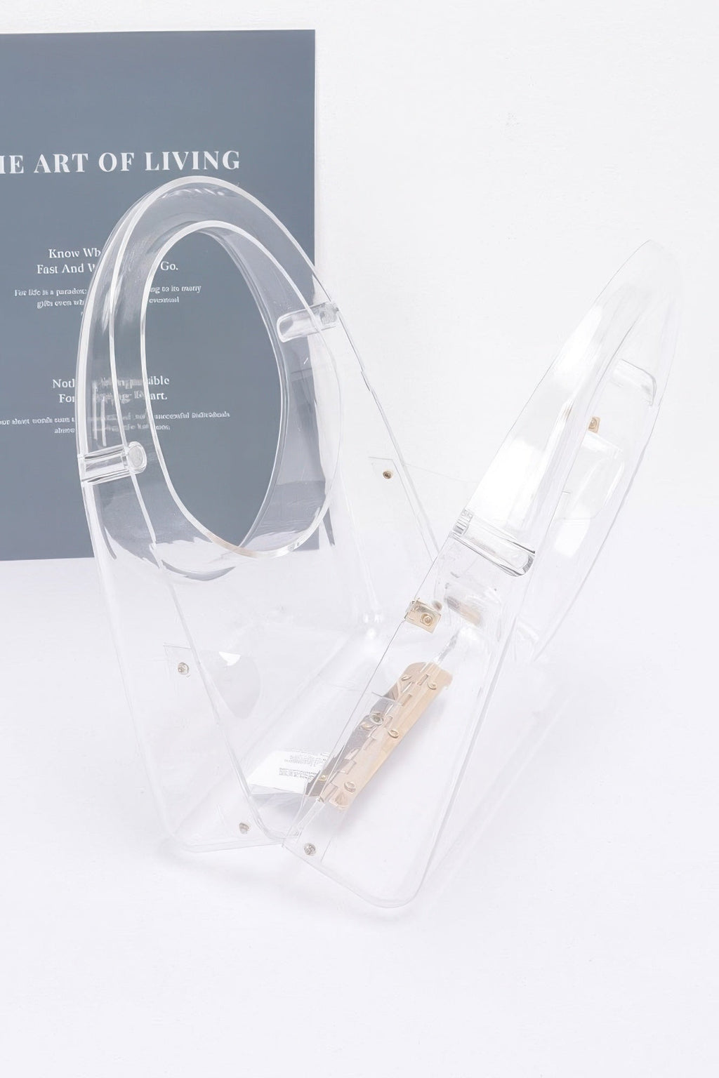 Clear Vision Acrylic Clutch with Chain Strap – Clear or Neon Yellow