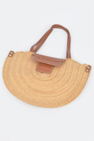 Faux Straw Crossbody Bag – Woven Summer Shoulder Bag