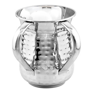 Wash Bowl & Cup Set Hammered Design