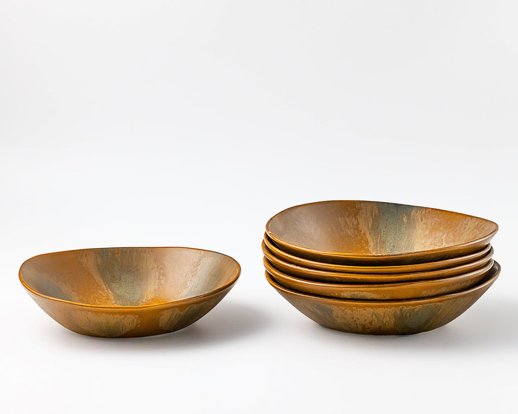 HAAND Ripple Pasta Bowl – Handcrafted Porcelain Serving Bowl