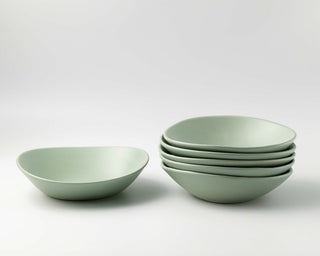 HAAND Ripple Pasta Bowl – Handcrafted Porcelain Serving Bowl