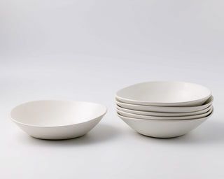 HAAND Ripple Pasta Bowl – Handcrafted Porcelain Serving Bowl