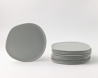 HAAND Ripple Salad Plate – Handcrafted Porcelain Plate