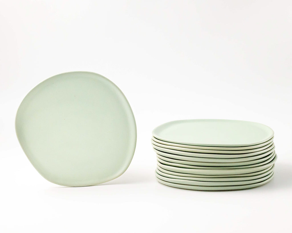 HAAND Ripple Salad Plate – Handcrafted Porcelain Plate