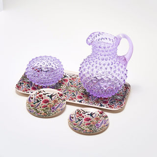 Hobnail Glass Bowl in Lilac Bloom – Small