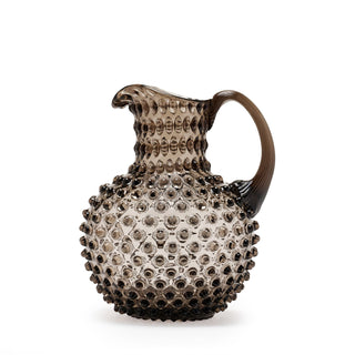 Hobnail Glass Jug in Smokey Amaro – 2 Liter