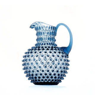 Hobnail Glass Jug in Midnight Blue – 2 Liter