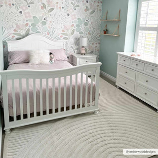 Deron White Washable 3D Rug