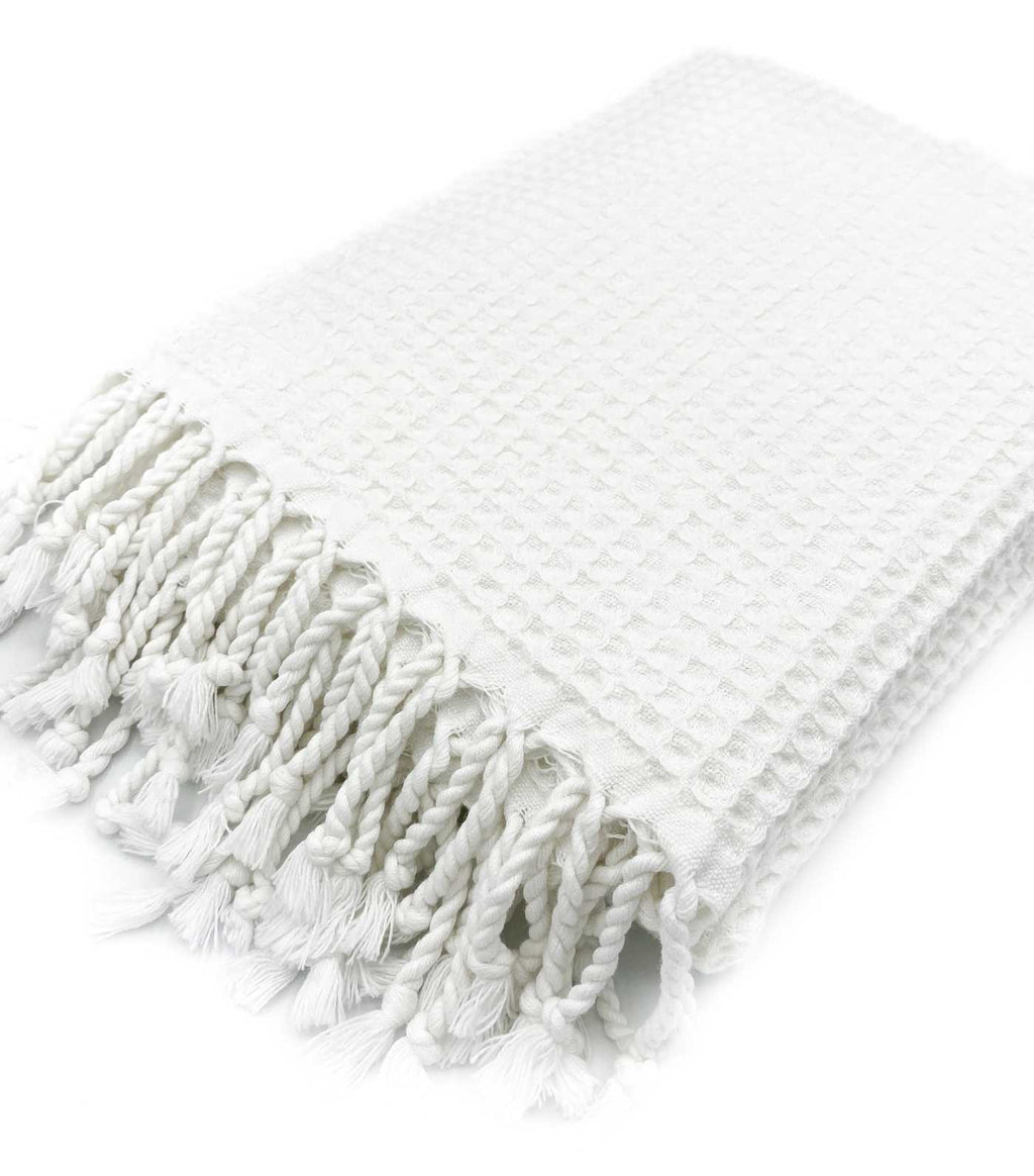 Organic Waffle Bath & Hand Towels | Soft Essentials Spa Collection