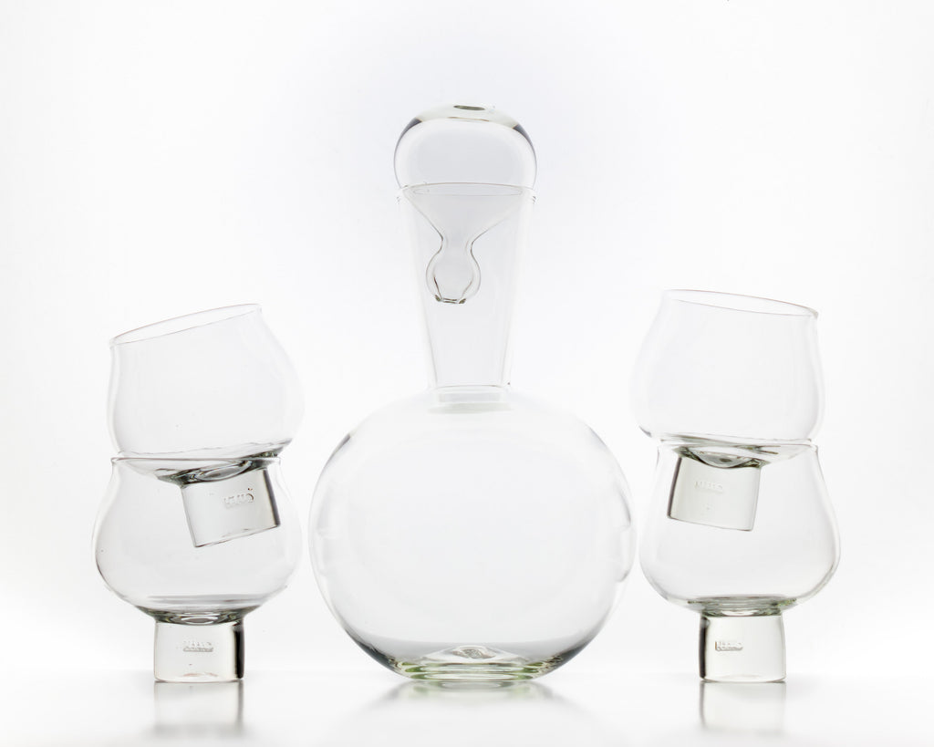 HAAND Livia Carafe – Hand-Blown Glass Wine & Water Carafe