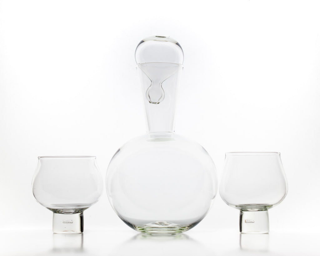 HAAND Livia Carafe – Hand-Blown Glass Wine & Water Carafe