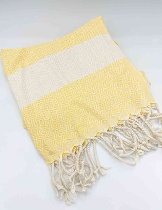 Diamond Hand Towel | Oversized Cotton Diamond Weave Towel