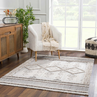 Amaga High Low Rustic Rug – Textured Modern Washable Area Carpet