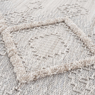 Amaga High Low Rustic Rug – Textured Modern Washable Area Carpet