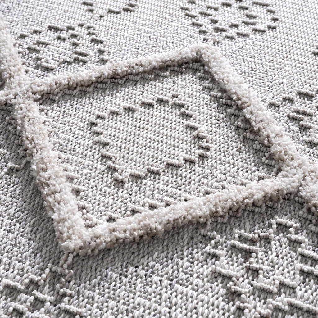 Amaga High Low Rustic Rug – Textured Modern Washable Area Carpet