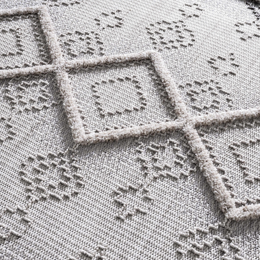 Amaga High Low Rustic Rug – Textured Modern Washable Area Carpet