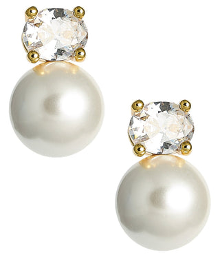 Abby 18K Gold Plated Double Ball Earrings