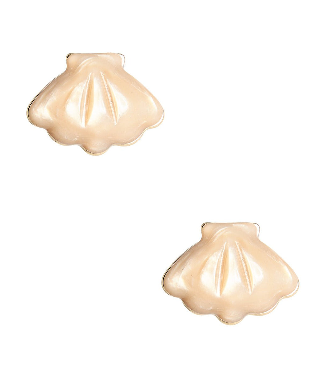 Acrylic Shell Stud Earrings