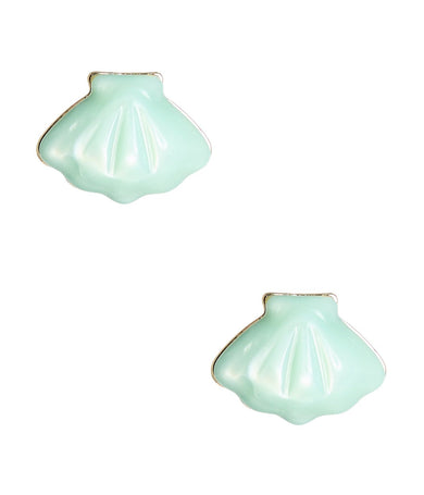 Acrylic Shell Stud Earrings