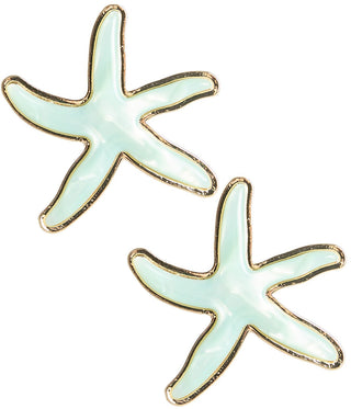 Acrylic Starfish Statement Earrings