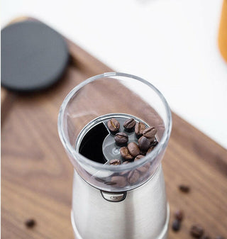 USB Rechargeable Burr Coffee Grinder – Portable Electric Coffee & Spice Grinder