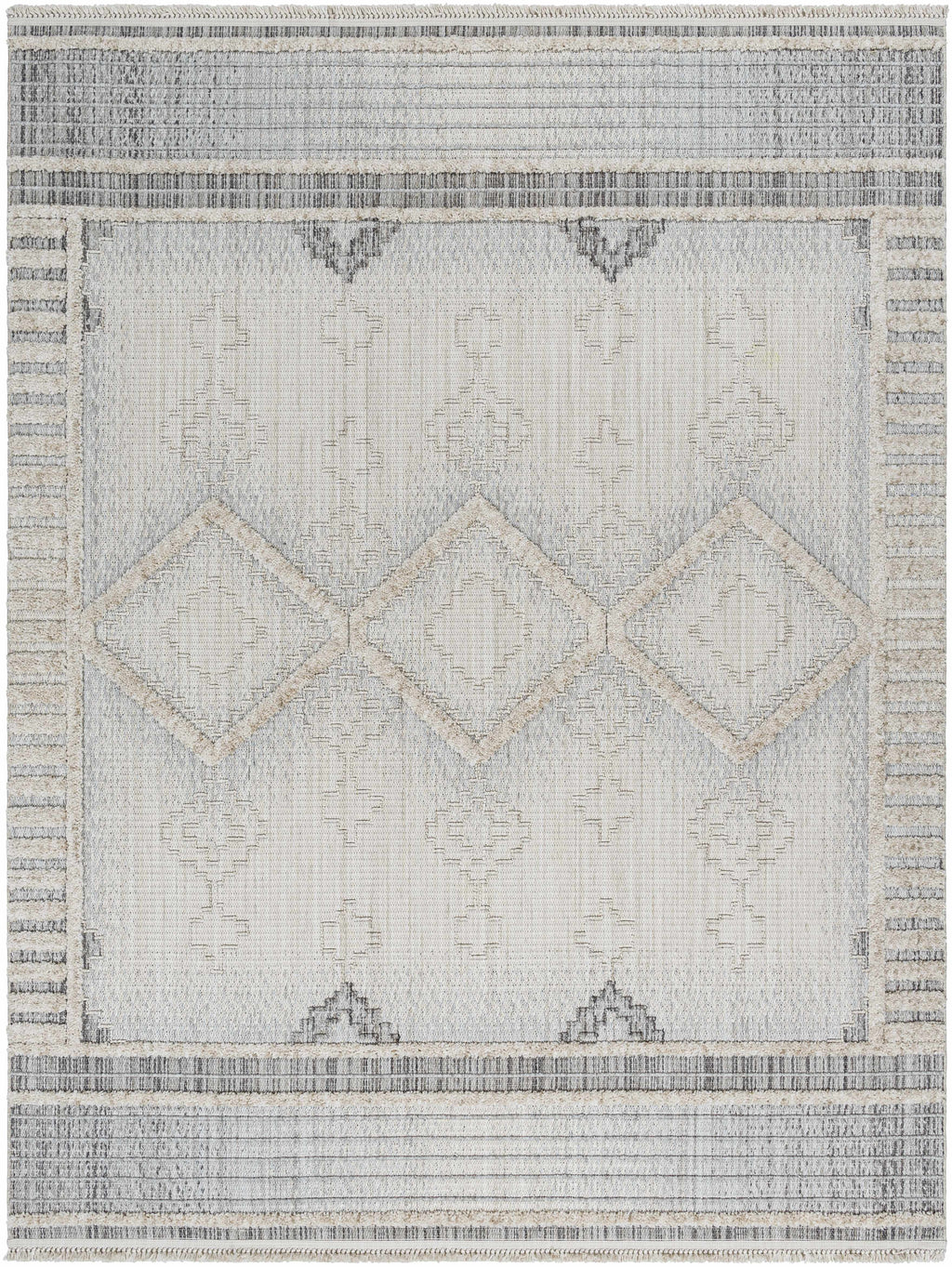 Amaga High Low Rustic Rug – Textured Modern Washable Area Carpet