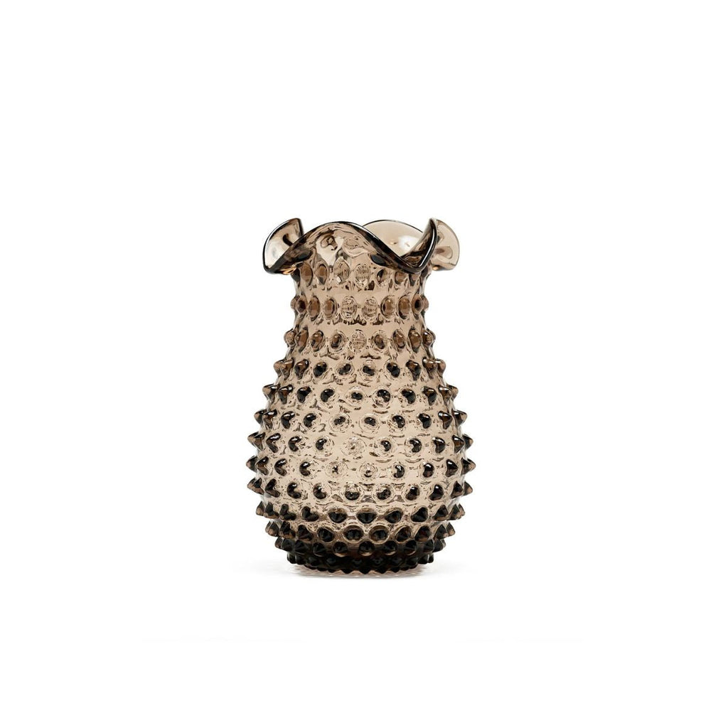 Hobnail Glass Vase in Smokey Amaro – Petal