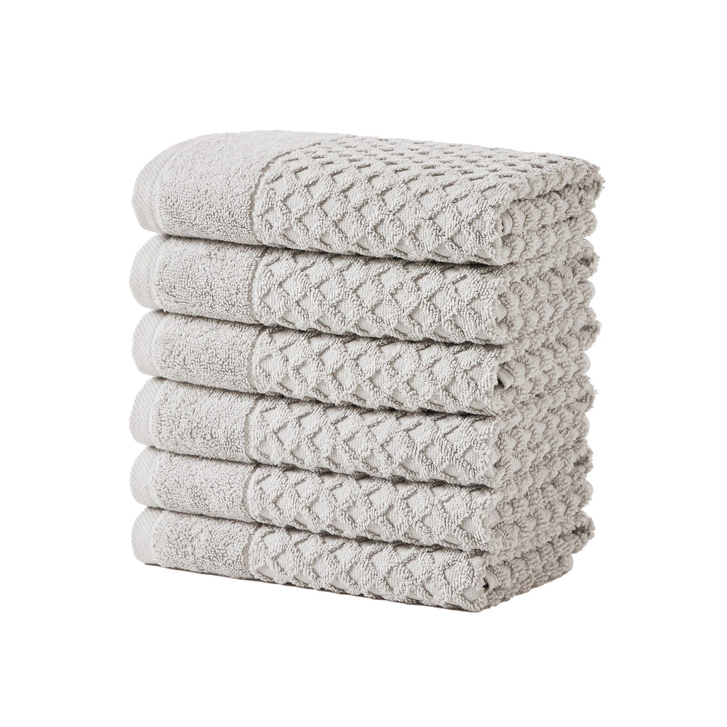 Grayson Cotton Diamond Waffle Weave Bath Towel Set