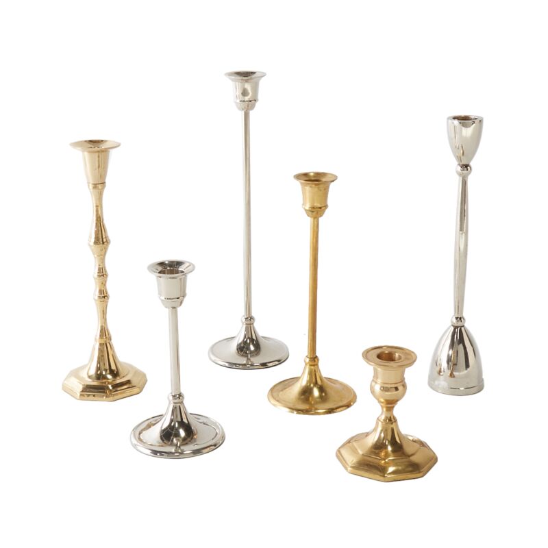 Antique Candlestick - Gold or Siver - Anara Lifestyle