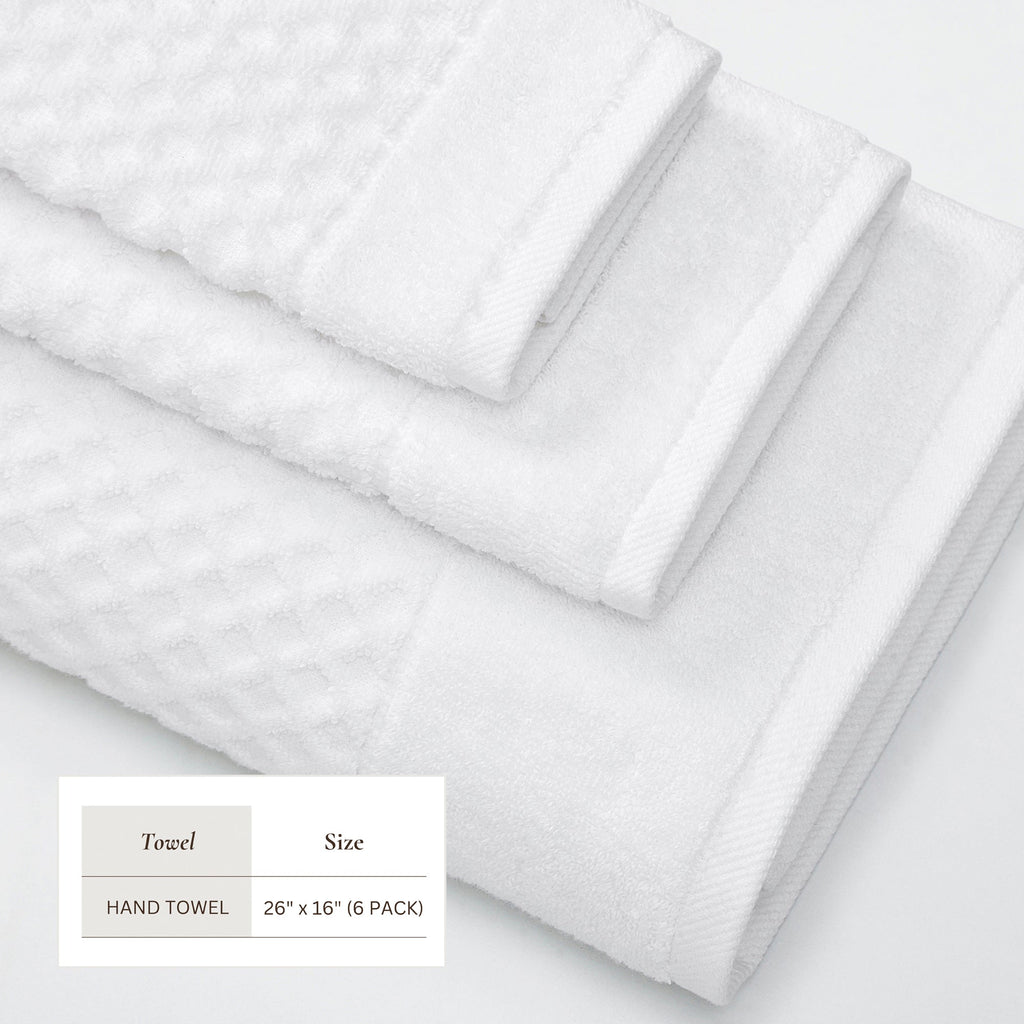 Grayson Cotton Diamond Waffle Weave Bath Towel Set