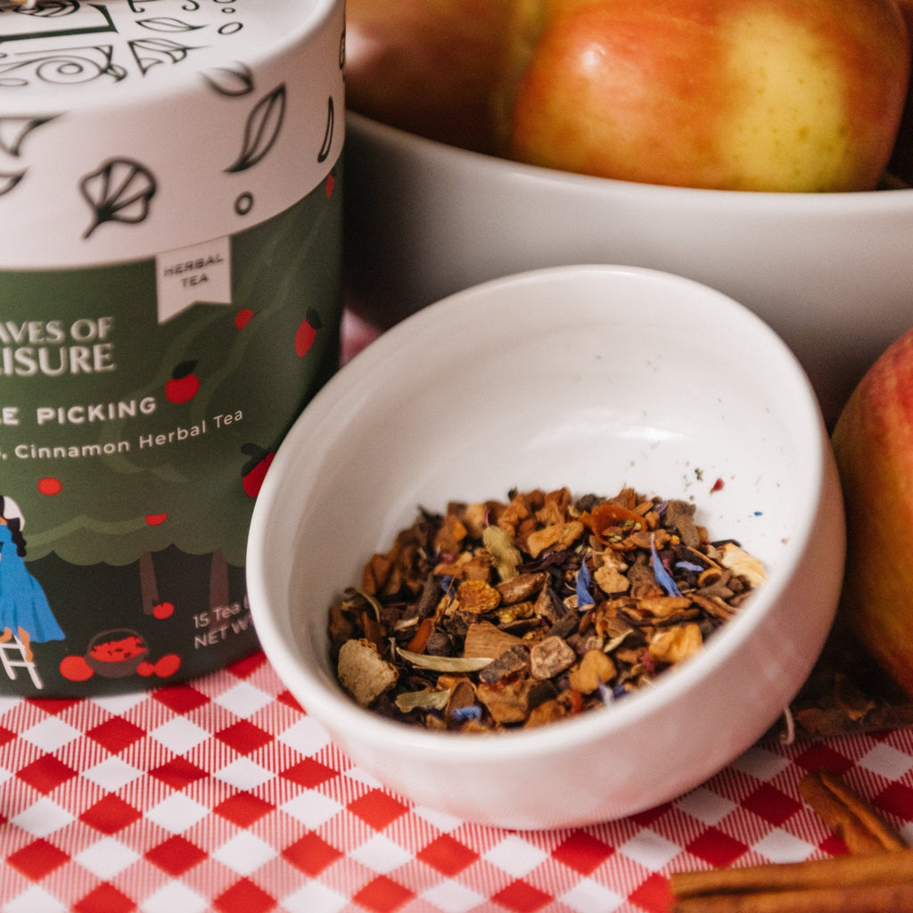 Apple Picking Herbal Tea | Cozy Caffeine-Free Fall Blend