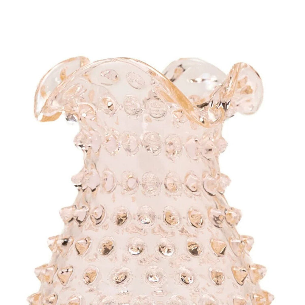 Hobnail Glass Vase in Apricot Chiffon – Petal