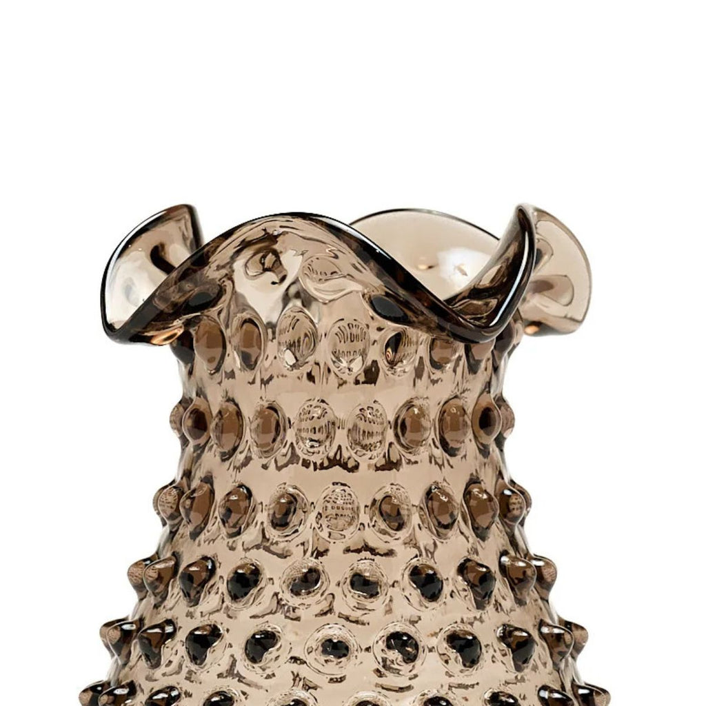 Hobnail Glass Vase in Smokey Amaro – Petal