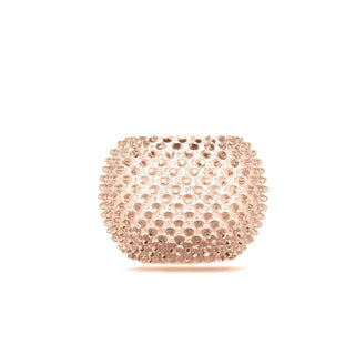 Hobnail Glass Vase in Apricot Chiffon – Large