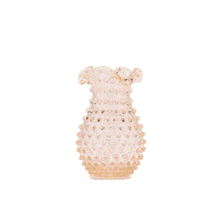 Hobnail Glass Vase in Apricot Chiffon – Petal