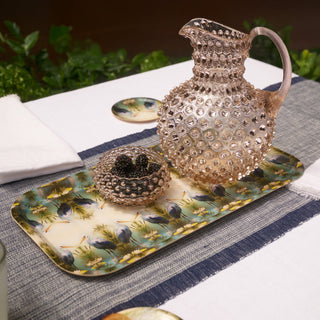 Hobnail Glass Bowl in Apricot Chiffon – Small