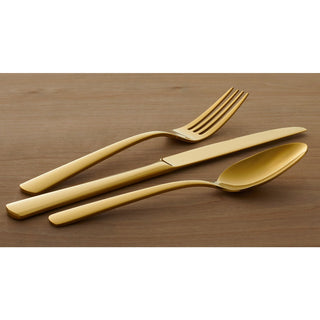 Oneida Aptitude Gold 20-Piece Flatware Set, 18/0 stainless steel (view 4)