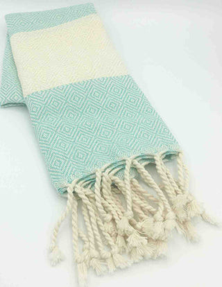 Diamond Hand Towel | Oversized Cotton Diamond Weave Towel