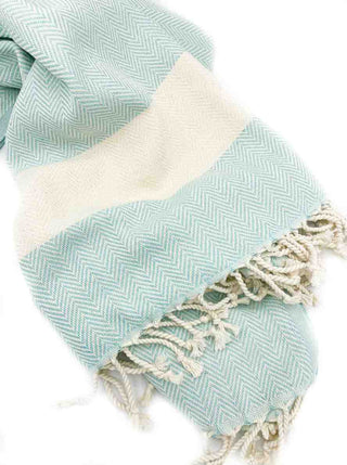 Herringbone Turkish Towel | Oversized Sand-Resistant Cotton Towel