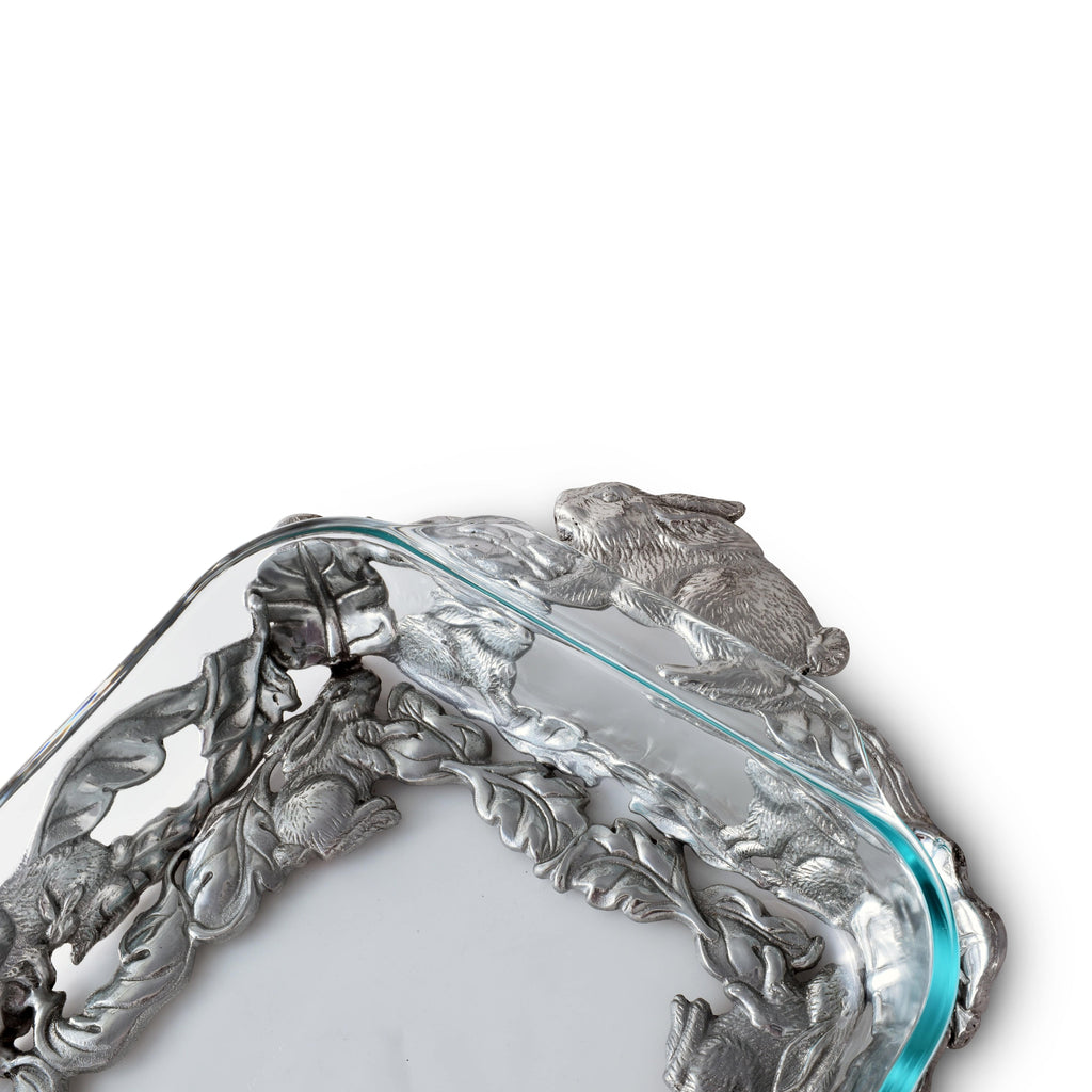 Bunny 3-Qt Casserole with Pyrex for Spring Table