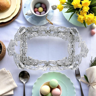 Bunny 3-Qt Casserole with Pyrex for Spring Table