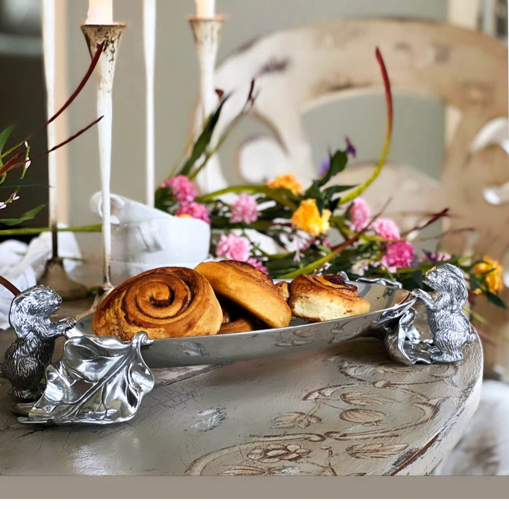 Bunny Centerpiece Tray for Easter Table