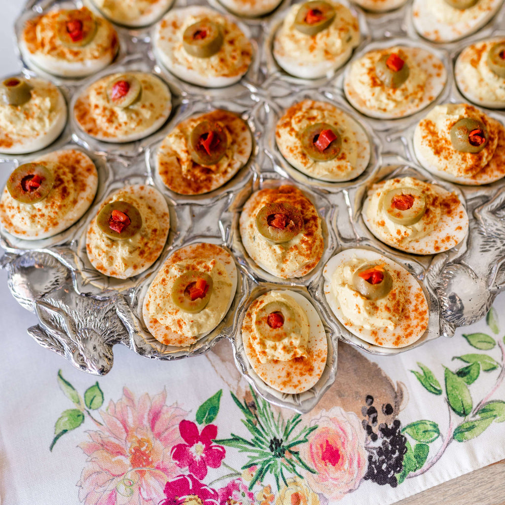 Large Bunny Deviled Egg Holder for Spring Table