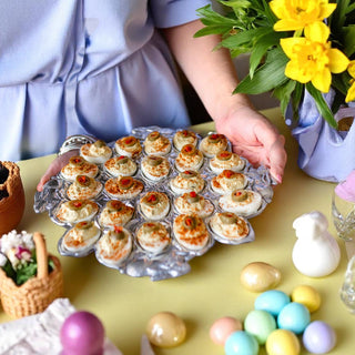 Large Bunny Deviled Egg Holder for Spring Table