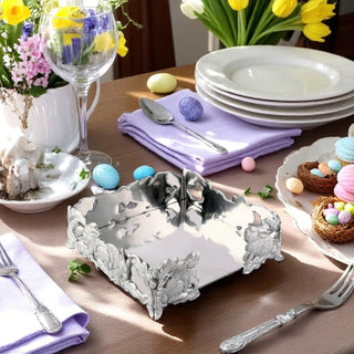 Bunny Luncheon Napkin Holder for Spring Table