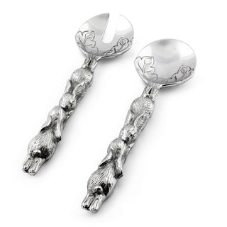 Bunny Metal Salad Serving Set for Spring Table