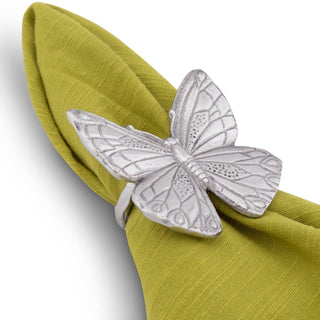 Butterfly and Flower Napkin Rings Set