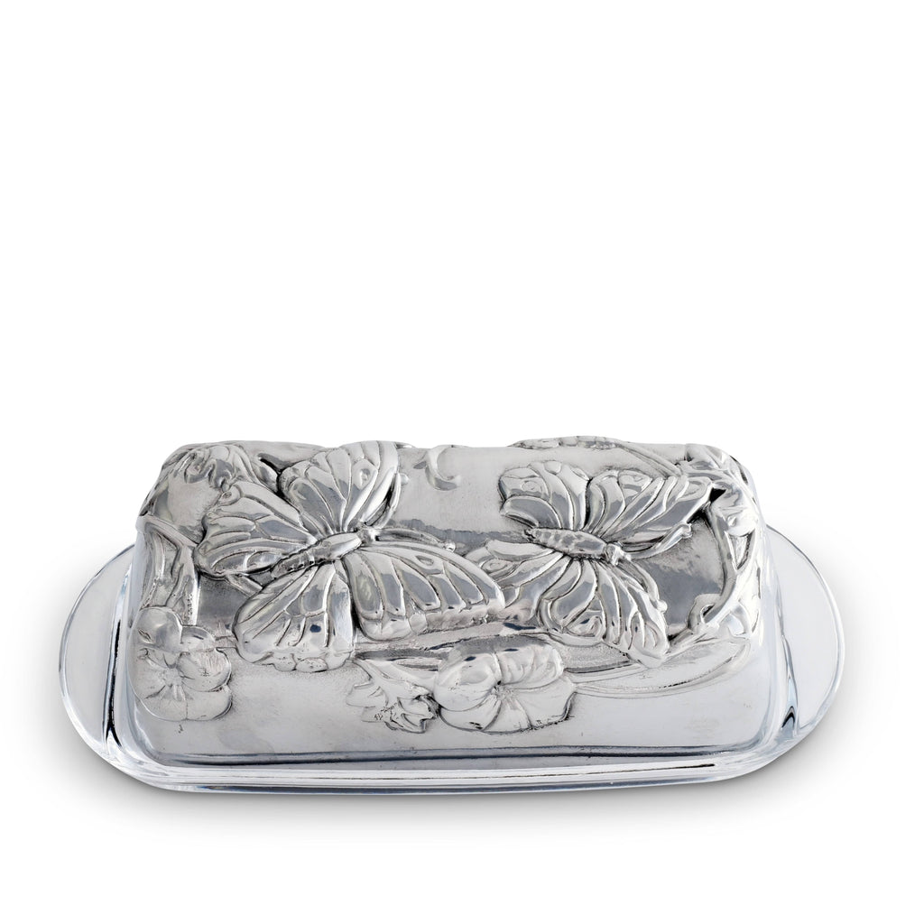 Butterfly Butter Dish in Sculptural Metal
