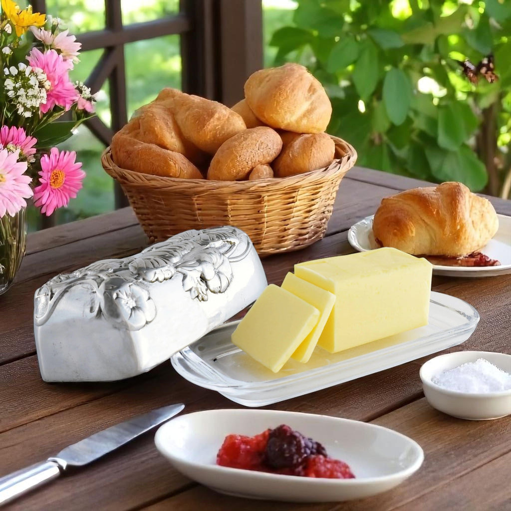 Butterfly Butter Dish in Sculptural Metal