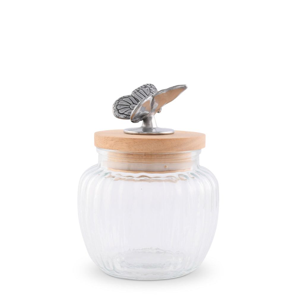 Butterfly Knob Glass Canister